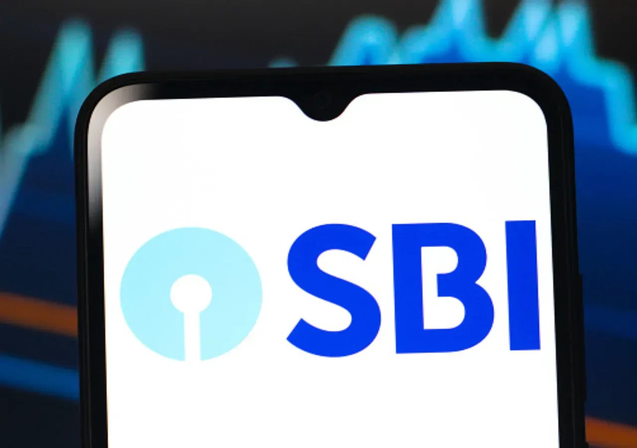 In this photo illustration, the SBI (State Bank of India) logo is seen displayed on a smartphone screen. (Photo Illustration by Thomas Fuller/SOPA Images/LightRocket via Getty Images)