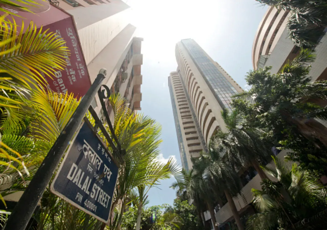 A view of Bombay Stock Exchange, which recorded sensex falls to near three-month lows on global risk-off on June 2, 2015 in Mumbai, India. (Photo by Aniruddha Chowdhury/Mint via Getty Images)