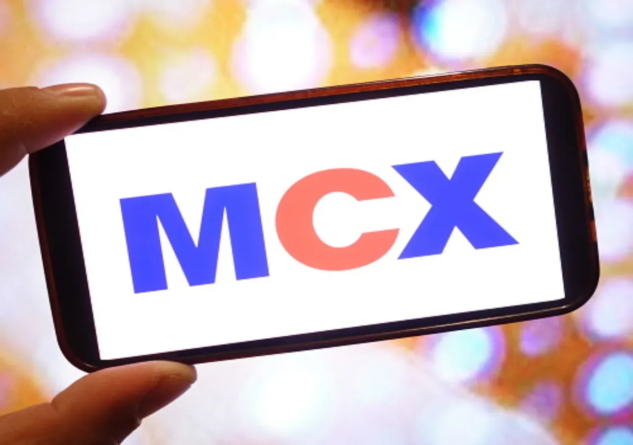 In this photo illustration, a Multi Commodity Exchange company logo is seen displayed on a smartphone screen. (Photo Illustration by Piotr Swat/SOPA Images/LightRocket via Getty Images)