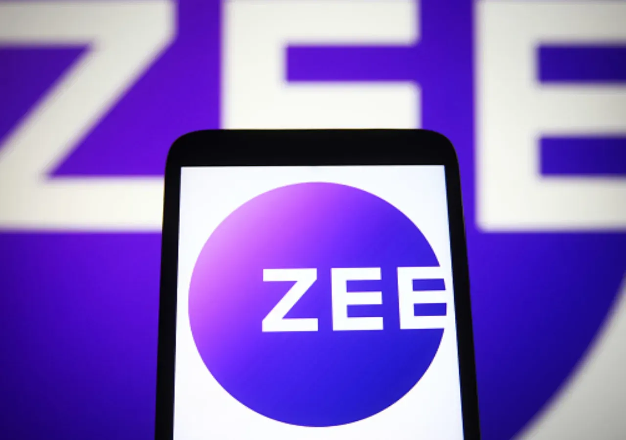 In this photo illustration a Zee Entertainment Enterprises Limited logo of an Indian media conglomerate is seen on a smartphone screen. (Photo Illustration by Pavlo Gonchar/SOPA Images/LightRocket via Getty Images)