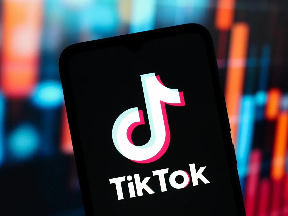 In this photo illustration, the TikTok (Tik Tok) logo is seen displayed on a smartphone screen. (Photo Illustration by Thomas Fuller/SOPA Images/LightRocket via Getty Images)