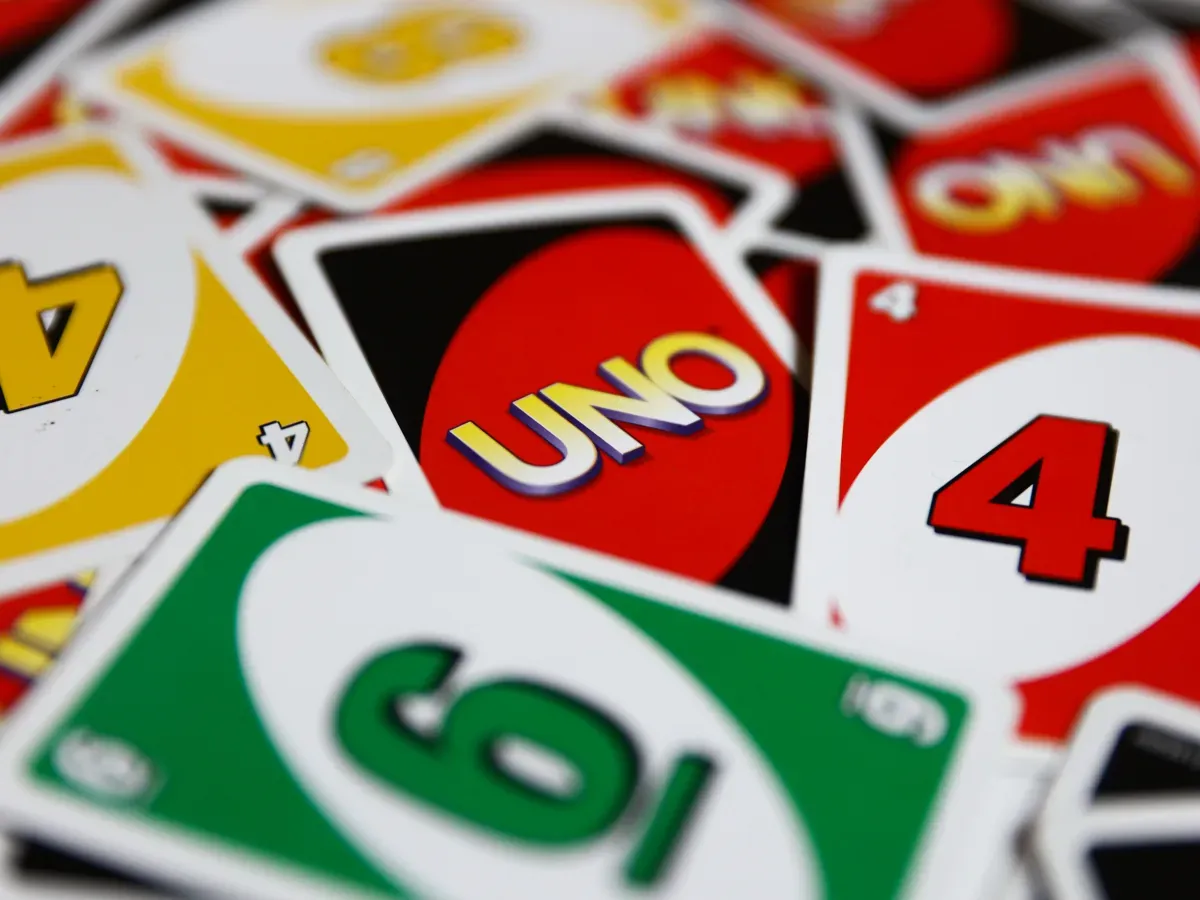 UNO game cards are seen in this illustration photo taken in Poland on August 5, 2023. (Photo by Jakub Porzycki/NurPhoto via Getty Images)