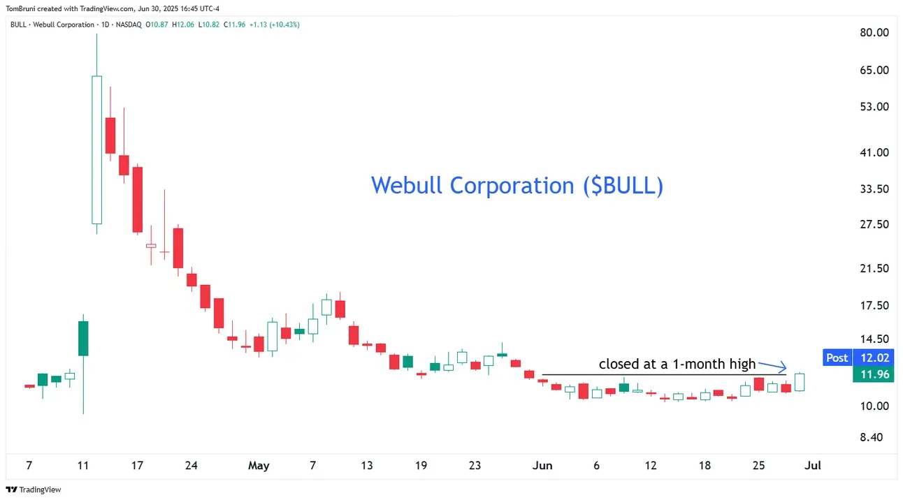 TradingView Webull Chart